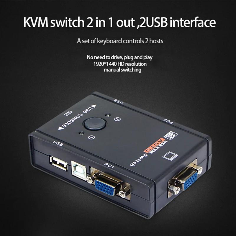 2  1 ƿ 4K USB VGA KVM ġ ڽ, 2 PC  Ű 콺 ÷, Ply  ÷, USB ġ й